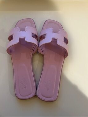 Women's Pink Slide Oran Sandals